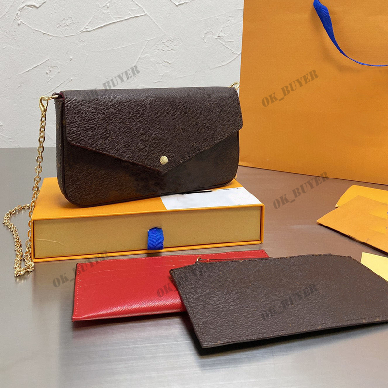 three-piece bag Top designers Quality Luxurys Ladies 2021 handbag Women fashion mother chains handbags totes shoulder bags wallet cossbody, Brown;gray
three-piece bag Top designers Quality Luxurys Ladies 2021 handbag Women fashion mother chains handbags totes shoulder bags wallet cossbody, Brown;gray