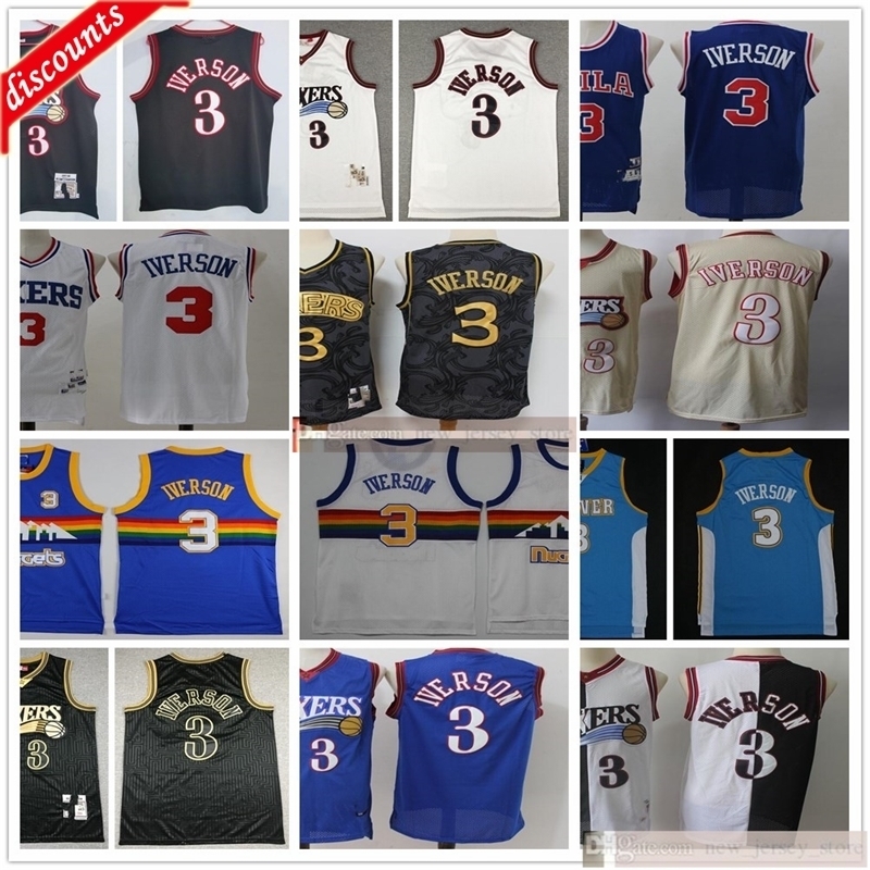 Retro Vintage Basketball Allen 3 Iverson Jerseys Cheap Iverson Hardwood Black Classic Blue White Jerseys Man Kids Youth, Black;red
Retro Vintage Basketball Allen 3 Iverson Jerseys Cheap Iverson Hardwood Black Classic Blue White Jerseys Man Kids Youth, Black;red