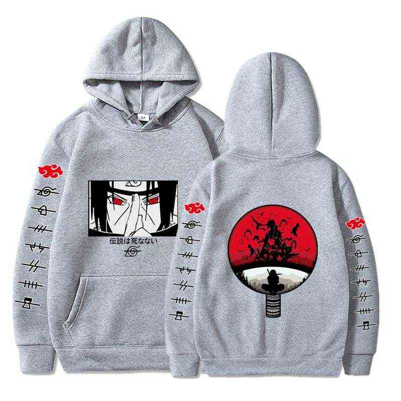 Itachi Hoodie Anime Sweatshirt Uzumaki Akatsuki Sakura Kakashi Sasuke Hinata Hyuga Harajuku Sweatshirts Men Women Clothes Y1109