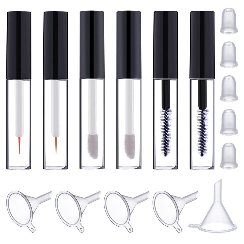 Empty Mascara Tube Eyeliner Bottle Lip Gloss Tubes Vials Containers With Wands Brushes And Rubber Inserts Funnels For Castor Oil
Empty Mascara Tube Eyeliner Bottle Lip Gloss Tubes Vials Containers With Wands Brushes And Rubber Inserts Funnels For Castor Oil
