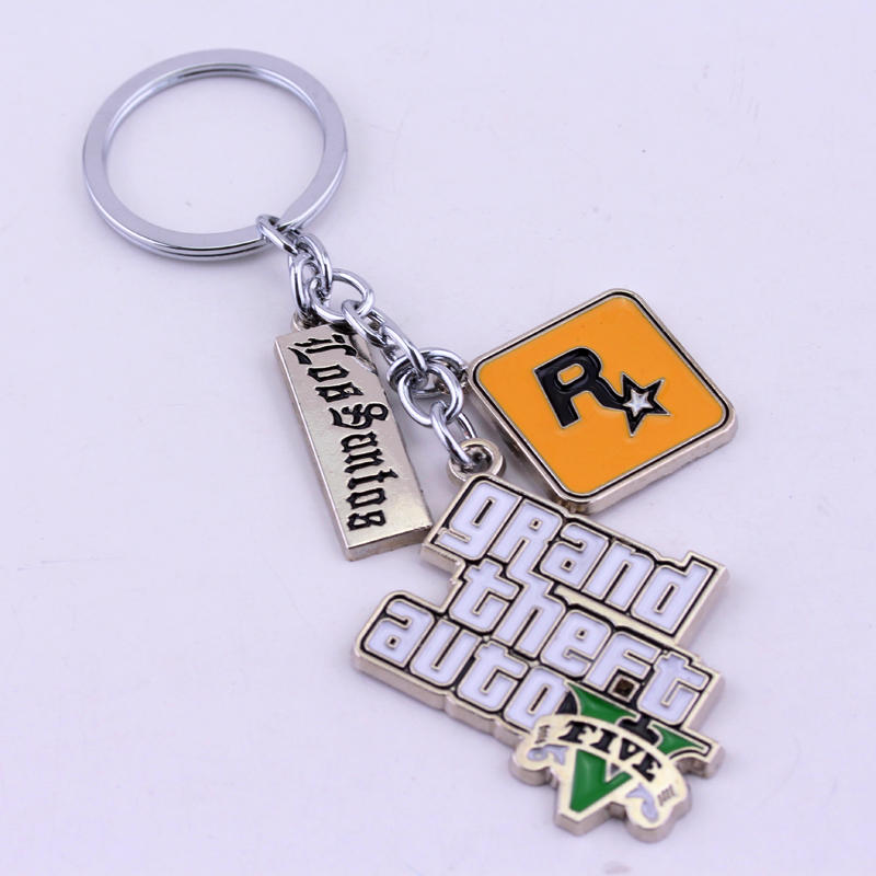 PS4 GTA 5 Game keychain Grand Theft Auto 5 Key Chain For Fans Xbox PC Rockstar Key Ring Holder 4.5cm Llaveros Men Women Trinkets
PS4 GTA 5 Game keychain Grand Theft Auto 5 Key Chain For Fans Xbox PC Rockstar Key Ring Holder 4.5cm Llaveros Men Women Trinkets