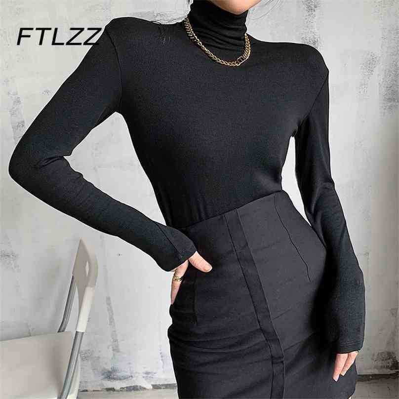 Women Fashion Turtleneck T Shirts Spring Autumn Long Sleeve Solid Slim Woman Korean Black Tops 210525, Blue
Women Fashion Turtleneck T Shirts Spring Autumn Long Sleeve Solid Slim Woman Korean Black Tops 210525, Blue