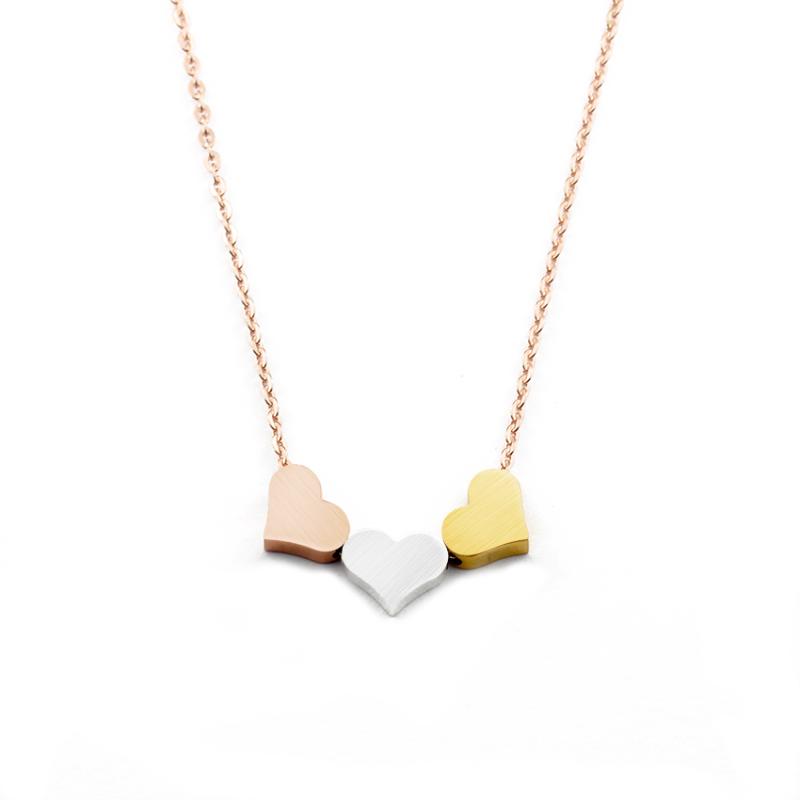 Pendant Necklaces 10PCS Choker Stainless Steel Bridesmaid Gift Friends Trendy Tiny Three Heart Necklace Women Lovely Valentine
Pendant Necklaces 10PCS Choker Stainless Steel Bridesmaid Gift Friends Trendy Tiny Three Heart Necklace Women Lovely Valentine