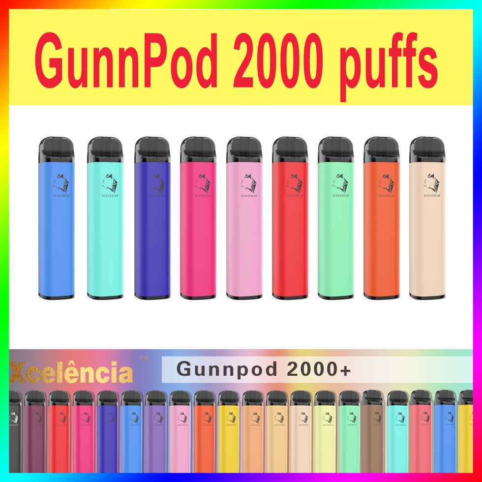 Factory Outlet GunnPod cigarette Disposable E-cigarettes Device Kit 2000 Puffs 1250mAh Battery Prefilled 8ml Pod Stick Vape Pen Authentic Vs Bar Plus Max
Factory Outlet GunnPod cigarette Disposable E-cigarettes Device Kit 2000 Puffs 1250mAh Battery Prefilled 8ml Pod Stick Vape Pen Authentic Vs Bar Plus Max