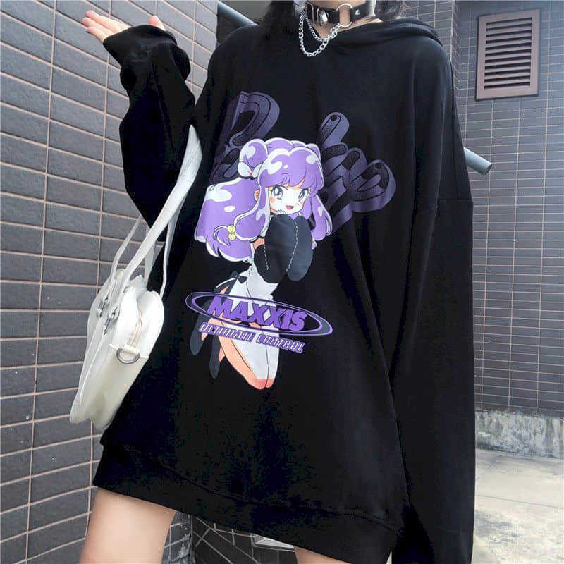 women hoodie hooded sweatshirt female Korean style trendy loose student bf college Japanese long-sleeved thin jacket 210526