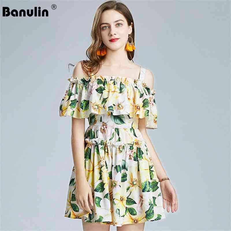 Banulin Women Cold Off Shoulder Cloak Slash Neck Beach Dress Summer Spaghetti Strape Backless Camellia Print Mini 210603, Yellow
Banulin Women Cold Off Shoulder Cloak Slash Neck Beach Dress Summer Spaghetti Strape Backless Camellia Print Mini 210603, Yellow