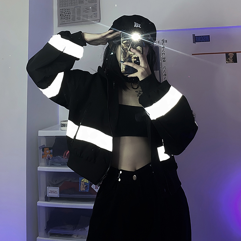 2021 New Deeptown Luz-refletindo Outono Inverno Moda Curta Jaqueta Feminina Casaco De Manga Comprida Feminino Streetwear Solto G6re, Tupian
2021 New Deeptown Luz-refletindo Outono Inverno Moda Curta Jaqueta Feminina Casaco De Manga Comprida Feminino Streetwear Solto G6re, Tupian