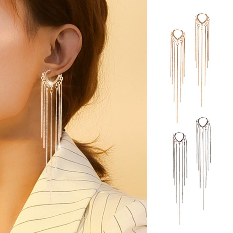 Dangle & Chandelier Elegant Long Tassel Earrings For Women Girls Trendy Classic Korean Wedding Party Fashion Jewelry Gifts, Silver
Dangle & Chandelier Elegant Long Tassel Earrings For Women Girls Trendy Classic Korean Wedding Party Fashion Jewelry Gifts, Silver