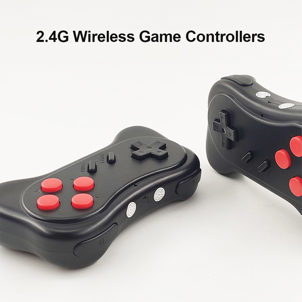 Wireless Portable Dual Player 2.4G Controller 8 Bit Handheld TV Video Console USB Joystick Switch-Pro Controller