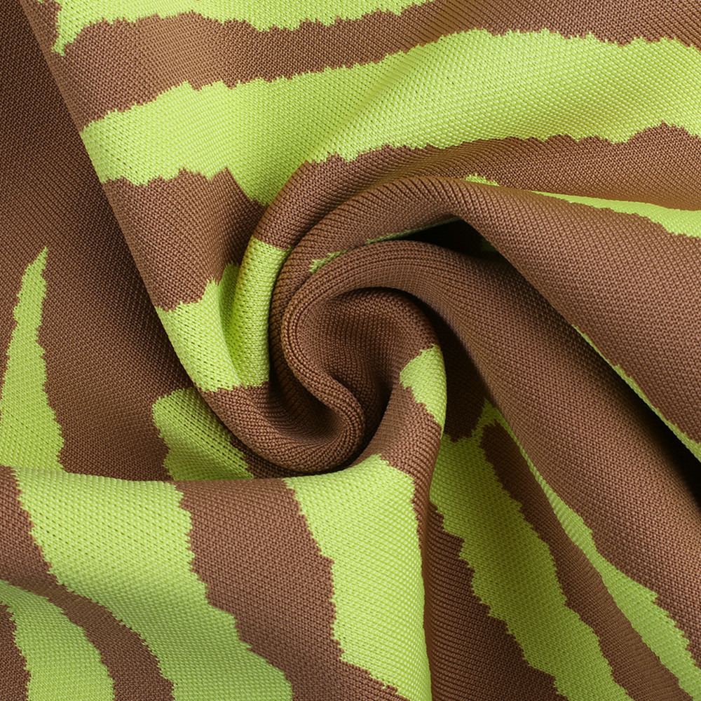 Ocstrade Arrival Fashion Long Bandage Skirt Women Lime Zebra Print Bodycon Bandage Skirt Midi Club Party Skirt 210306