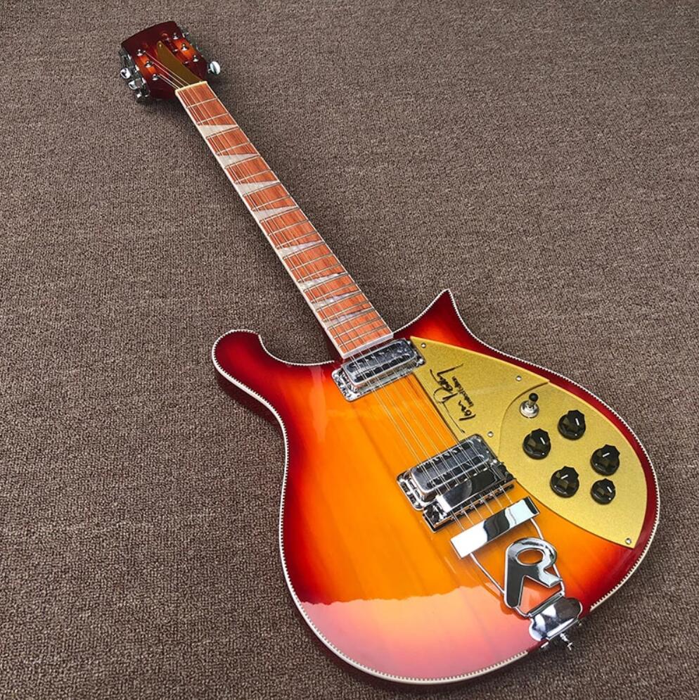 Rare 660 12 Strings Cherry Sunburst Tom Petty Electric Guitar Gloss Varnish Red Fingerboard, Checkerboard Binding, Gold Sparkle Pickguard & Truss Rod Cover
Rare 660 12 Strings Cherry Sunburst Tom Petty Electric Guitar Gloss Varnish Red Fingerboard, Checkerboard Binding, Gold Sparkle Pickguard & Truss Rod Cover