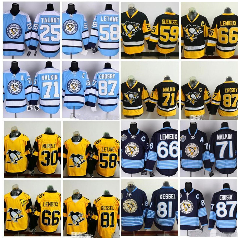 New Pittsburgh Penguins 87 Sidney Crosby 71 Evgeni Malkin 58 Kris Letang 59 Jake Guentzel 66 Lemieux 81 Phil Kessel RBK hockey jerseys, As shown in illustration
New Pittsburgh Penguins 87 Sidney Crosby 71 Evgeni Malkin 58 Kris Letang 59 Jake Guentzel 66 Lemieux 81 Phil Kessel RBK hockey jerseys, As shown in illustration