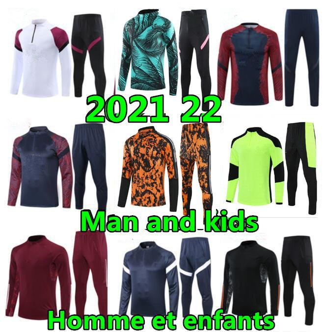 21 22 Man & kids soccer training suit enfant maillot de foot Football jacket jogging child tracksuit, Black
21 22 Man & kids soccer training suit enfant maillot de foot Football jacket jogging child tracksuit, Black