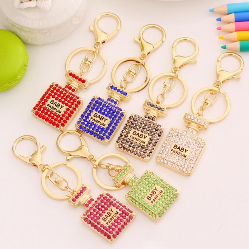 Cadeau Creative Cadeau Creative Cadeau, Belle bouteille de parfum de modélisation Chaîne de clés, accessoires de dame, boucle de voiture.