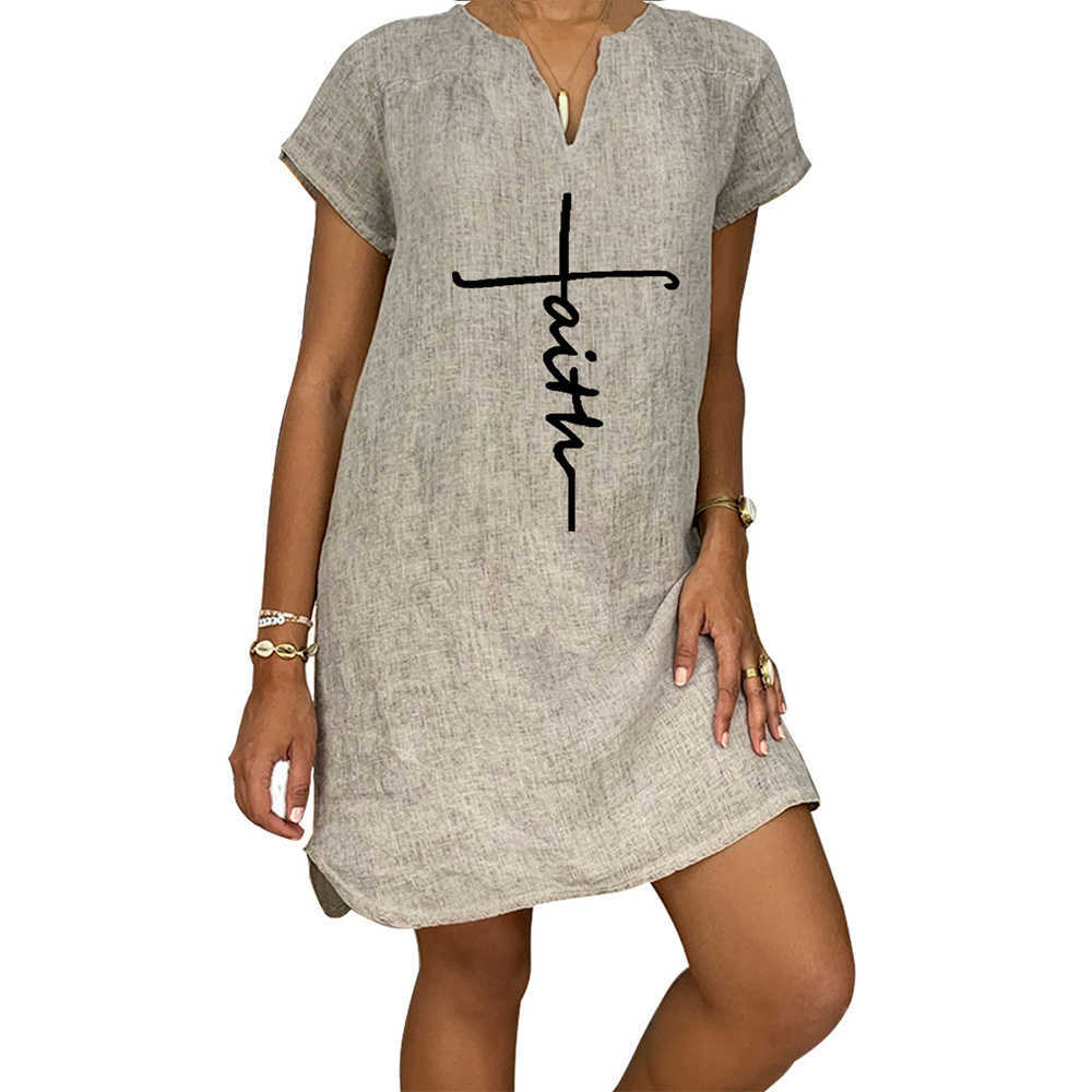 5XL Women Dress Cotton Linen Solid Short Sleeve Dress for Women Vintage Loose Women Clothing V Neck Casual Dresses Y0706
5XL Women Dress Cotton Linen Solid Short Sleeve Dress for Women Vintage Loose Women Clothing V Neck Casual Dresses Y0706