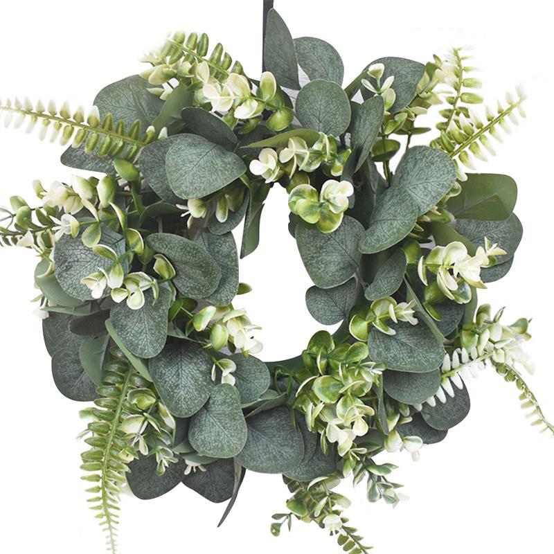 Wreath Artificial Green Eucalyptus Leaves Holiday Festival Door Hanging Garland Party Decoration For Door Wall Window Decor, 30cm
Wreath Artificial Green Eucalyptus Leaves Holiday Festival Door Hanging Garland Party Decoration For Door Wall Window Decor, 30cm
