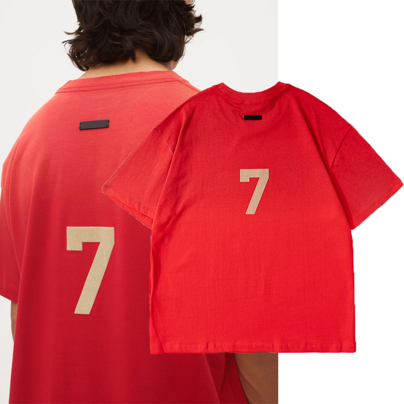 21ss Spring summer USA Europe Size 7th Flocking Logo Tee Men t shirt Women Street skateboard red Casual cotton Tshirt
21ss Spring summer USA Europe Size 7th Flocking Logo Tee Men t shirt Women Street skateboard red Casual cotton Tshirt