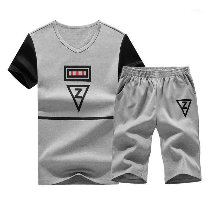 Men's Tracksuits Fashion Sportsuit Stitching T - Shirt + Short Pants 2 Pieces Set Male Tight Letter Printed Loose Tracksuit Clothing1, Gray
Men's Tracksuits Fashion Sportsuit Stitching T - Shirt + Short Pants 2 Pieces Set Male Tight Letter Printed Loose Tracksuit Clothing1, Gray