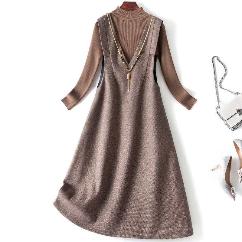 2022 Spring Long Sleeve Round Neck Khaki Pure Color Knitted Sweater + Knee-Length Skirt Suit Set Two Piece Suits Outfits Matching Sets D13Z83741
2022 Spring Long Sleeve Round Neck Khaki Pure Color Knitted Sweater + Knee-Length Skirt Suit Set Two Piece Suits Outfits Matching Sets D13Z83741