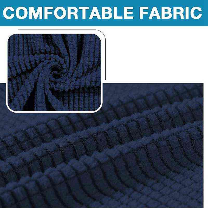 Washable Stretch Footrest Ottoman Cover Spandex Round Stool Slipcover Footstool Protector Chair for Living Bedroom 211207
