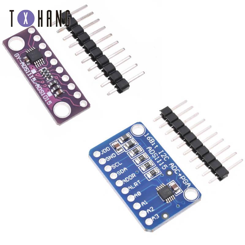 Integrated Circuits 16 Bit I2C ADS1115 ADS1015 Module ADC 4 Channel With Pro Gain Rpi
Integrated Circuits 16 Bit I2C ADS1115 ADS1015 Module ADC 4 Channel With Pro Gain Rpi