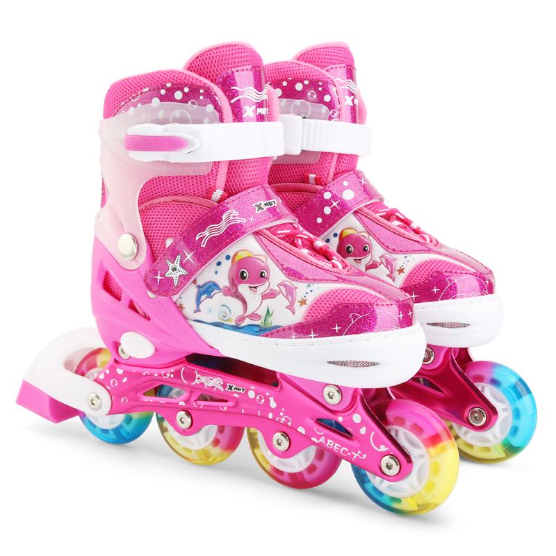 Adjustable Inline Skates with Illuminating Wheels For Kids Boys Girls Inline Skates Children's indoor roller, Sky blue
Adjustable Inline Skates with Illuminating Wheels For Kids Boys Girls Inline Skates Children's indoor roller, Sky blue