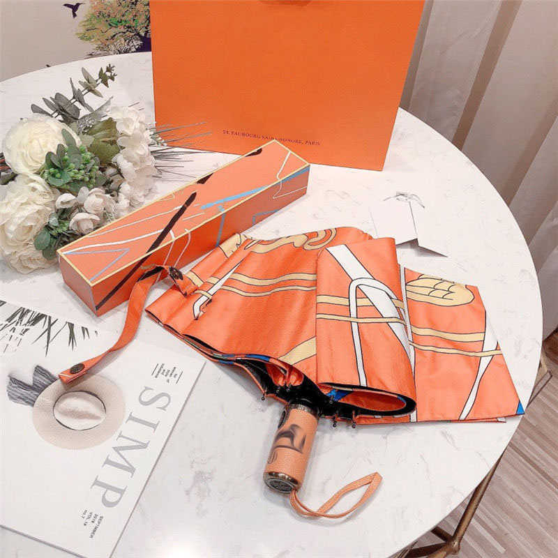 Automatic Folding UV Umbrella Transparent Sun and Rain Protection Umbrella for Women and Men