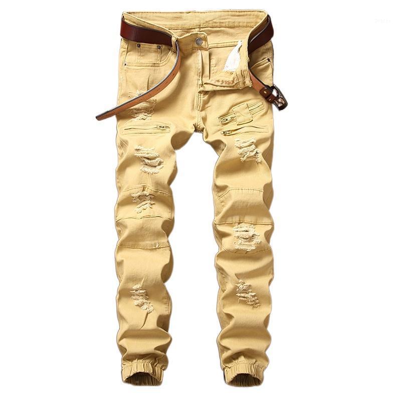 Ripped Jeans Men Stretch Slim Fit Men's Jogging Pants Fake Zippers Destroyed Hollow Out Hip Hop Casual Denim Male No Belt, Black
Ripped Jeans Men Stretch Slim Fit Men's Jogging Pants Fake Zippers Destroyed Hollow Out Hip Hop Casual Denim Male No Belt, Black