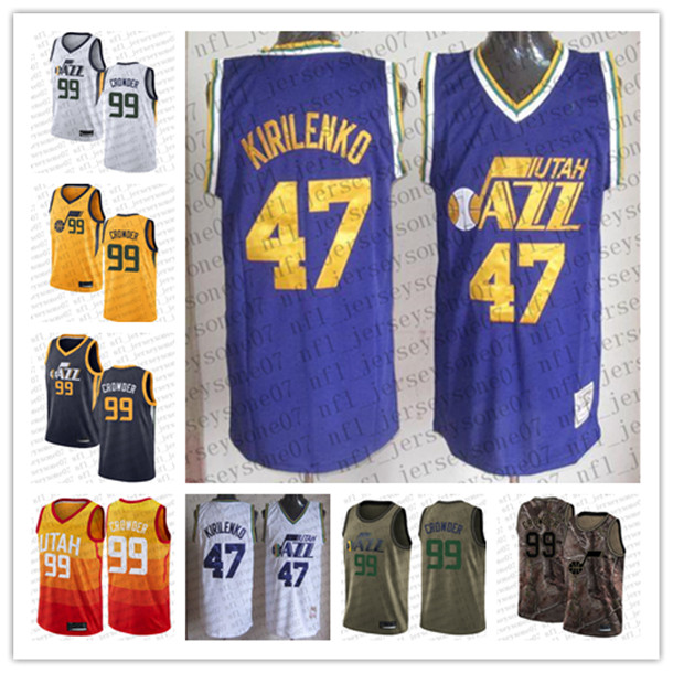 2021Custom Utah Jazzs Mens women youth 47 Andrei Kirilenko 99 Jae Crowder W blue navy Throwback Basketball jersey
2021Custom Utah Jazzs Mens women youth 47 Andrei Kirilenko 99 Jae Crowder W blue navy Throwback Basketball jersey