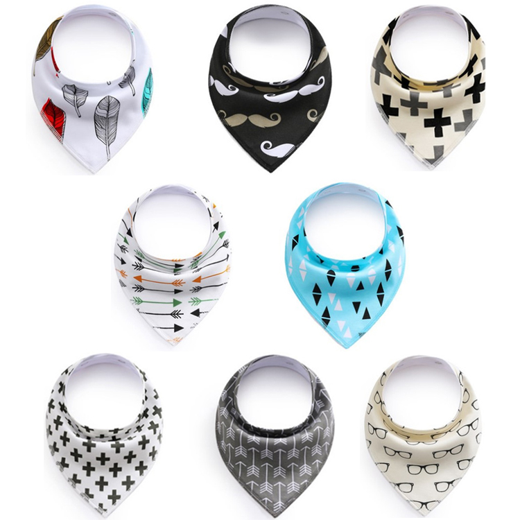 Wholesale Cotton Baby Bibs Soft and Absorbent for Boys & Girls Baby Bandana Drool Bibs Maternal and Child Supplies