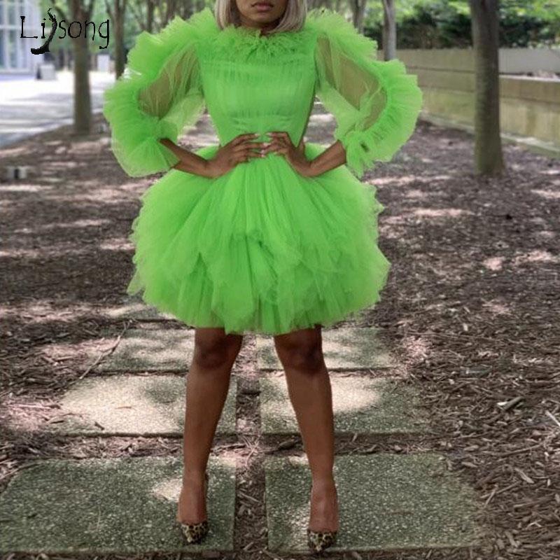 Casual Dresses Pretty Neon Green Short Ball Gown Evening Party Elegant Long Sleeve Tiered Tutu Knee Length Prom Vestidos De Fiesta, Beige
Casual Dresses Pretty Neon Green Short Ball Gown Evening Party Elegant Long Sleeve Tiered Tutu Knee Length Prom Vestidos De Fiesta, Beige