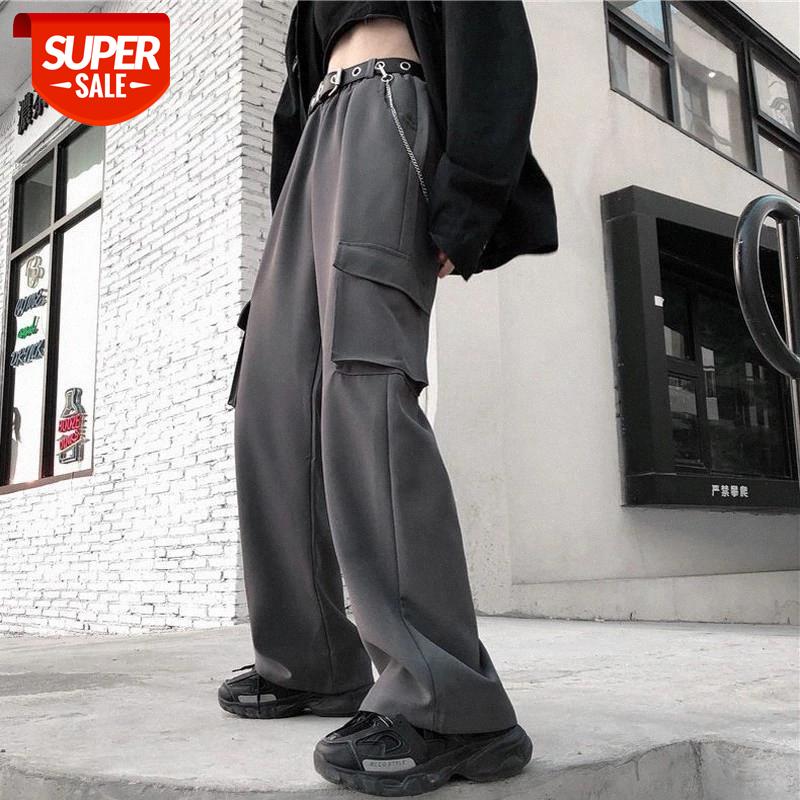 2020 Summer new Lady Cargo Pants casual straight pants women female loose wide leg pants High Waist Trousers Hip hop with Pocket #XP5R, Black;white
2020 Summer new Lady Cargo Pants casual straight pants women female loose wide leg pants High Waist Trousers Hip hop with Pocket #XP5R, Black;white