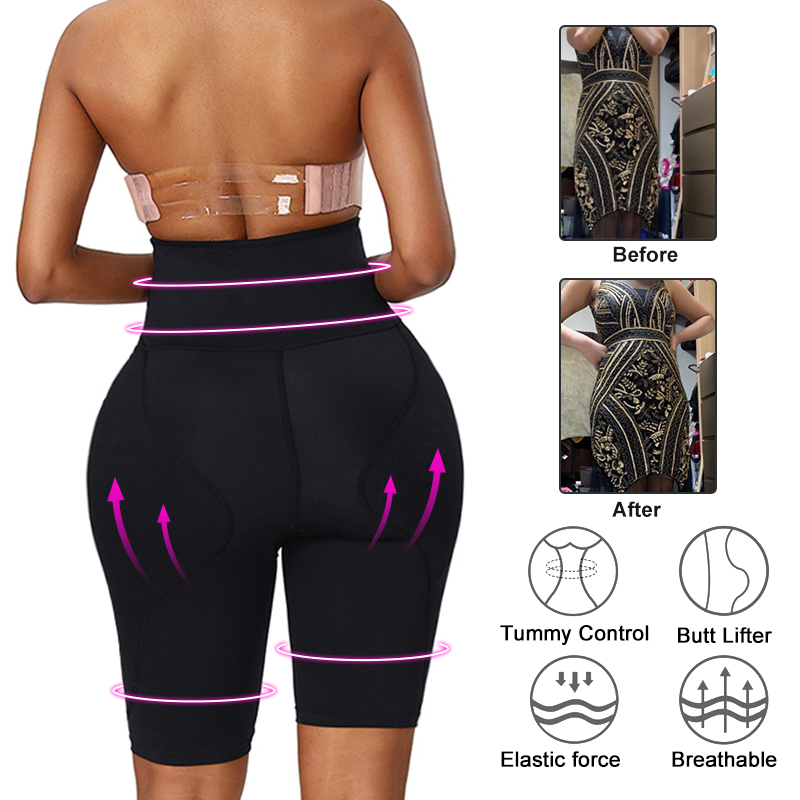 Women Butt Lifter Shapewear Waist Tummy Control Padded Panties Big Hip Pads Panties Buttocks Thigh Slimmer Ass