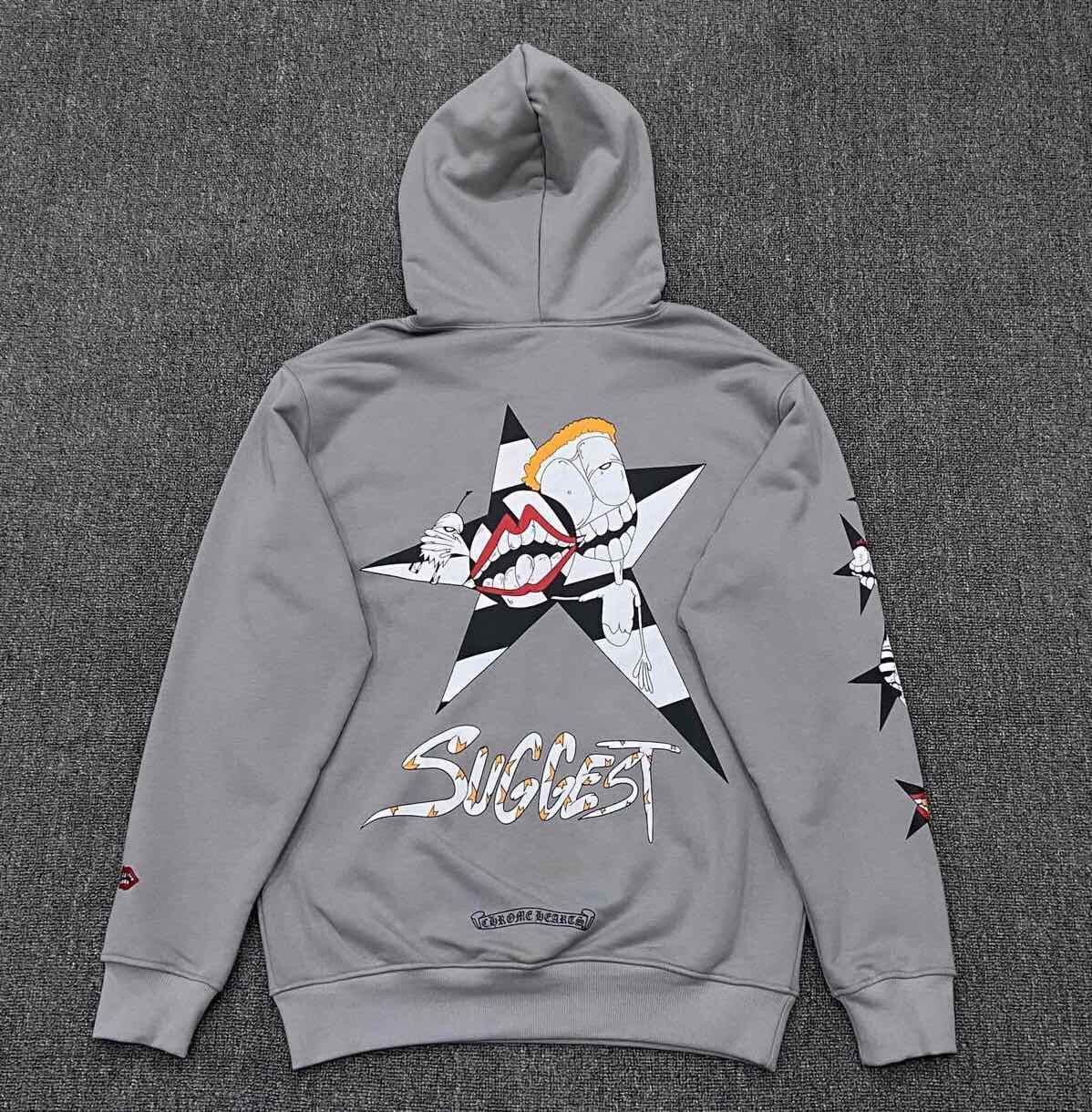 2021 fashion brand new crosin men's and women's hooded Pullover Sweater loose cartoon printed cement grey coat, Black
2021 fashion brand new crosin men's and women's hooded Pullover Sweater loose cartoon printed cement grey coat, Black