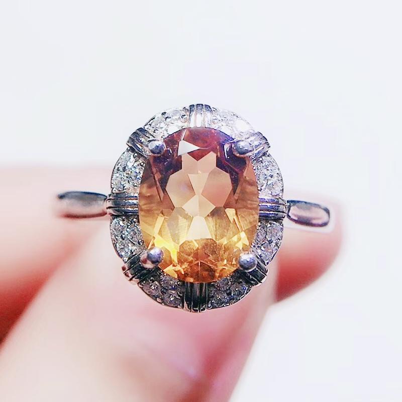 Cluster Rings Per Jewelry Natural Real Citrine Classical Ring 8*10mm 2.5ct Gemstone 925 Sterling Silver Q2042616, Golden;silver
Cluster Rings Per Jewelry Natural Real Citrine Classical Ring 8*10mm 2.5ct Gemstone 925 Sterling Silver Q2042616, Golden;silver