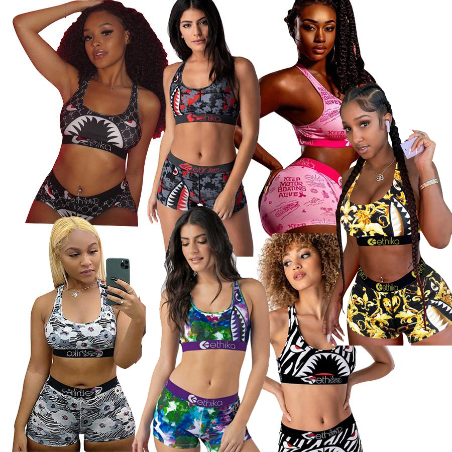 Designer Ethika Women Swimwear Tracksuits Swimsuit Sports Bra + Shorts Trunks Two Piece Set Designer Quick Dry Beachwear Bikini Clothes XS-XL, Gray
Designer Ethika Women Swimwear Tracksuits Swimsuit Sports Bra + Shorts Trunks Two Piece Set Designer Quick Dry Beachwear Bikini Clothes XS-XL, Gray