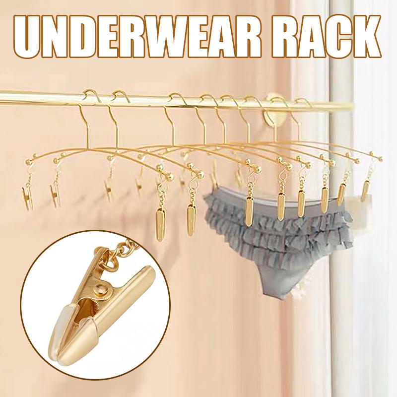 Hangers & Racks 1/3PCS Metal Laundry Drying Rack With Clips Bra For Socks Panty Indoor Outdoor Clothes Hanger
Hangers & Racks 1/3PCS Metal Laundry Drying Rack With Clips Bra For Socks Panty Indoor Outdoor Clothes Hanger