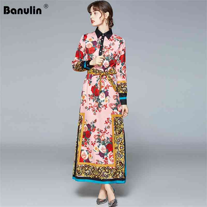 Banulin Fashion Runway Spring Maxi Dress Women Plus Size Puff Sleeve Floral Print Elegant Bow Lace UP Loose Split Long 210603, Pink
Banulin Fashion Runway Spring Maxi Dress Women Plus Size Puff Sleeve Floral Print Elegant Bow Lace UP Loose Split Long 210603, Pink