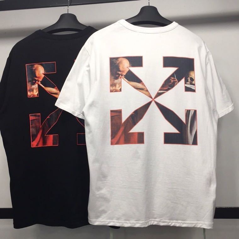 Chao Brand Ow New 2021 Summer Religious Arrow Loose Youth Short Sleeve Cotton T-shirt, White;black
Chao Brand Ow New 2021 Summer Religious Arrow Loose Youth Short Sleeve Cotton T-shirt, White;black
