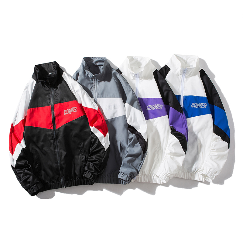 Men's Hip Hop Tracksuit Mens Clothing 2 Pieces Sets Man Streetwear Jacets And Harem Pants ABZ551 201210