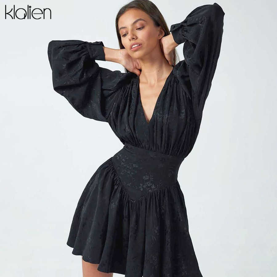 KLALIEN Fashion Black Chiffon Printing Elegant Loose Mini Dress New Women Lantern Full Sleeve Pleated Slim Party Night Dresses 210608
KLALIEN Fashion Black Chiffon Printing Elegant Loose Mini Dress New Women Lantern Full Sleeve Pleated Slim Party Night Dresses 210608