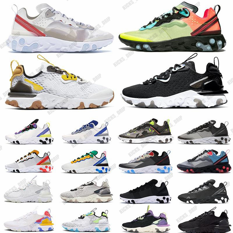 2021 React vision element 55 87 running shoes for men women trainers Anthracite Iridescent Camo Solar Red Multi-Color outdoor mens sports sn, Box 
2021 React vision element 55 87 running shoes for men women trainers Anthracite Iridescent Camo Solar Red Multi-Color outdoor mens sports sn, Box