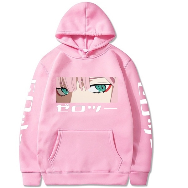 Zero Two Print Hoodies Darling In The Franxx Printed Hoodies for Men/Women Streetwear Hoodie Men Harajuku Loose Hip Hop Hoodies Y0809