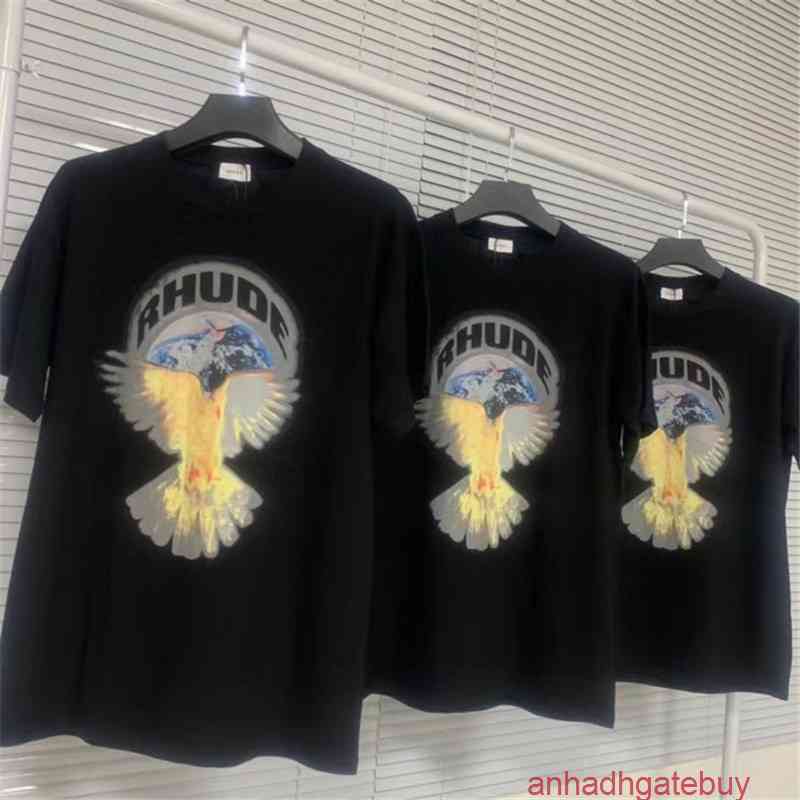 Oversized Rhude t Shirt Men Women 1:1 High Quality Earth Peace Pigeon Print Rhude T-shirts Eagle Tee Inside Tag LabelDMMB
Oversized Rhude t Shirt Men Women 1:1 High Quality Earth Peace Pigeon Print Rhude T-shirts Eagle Tee Inside Tag LabelDMMB