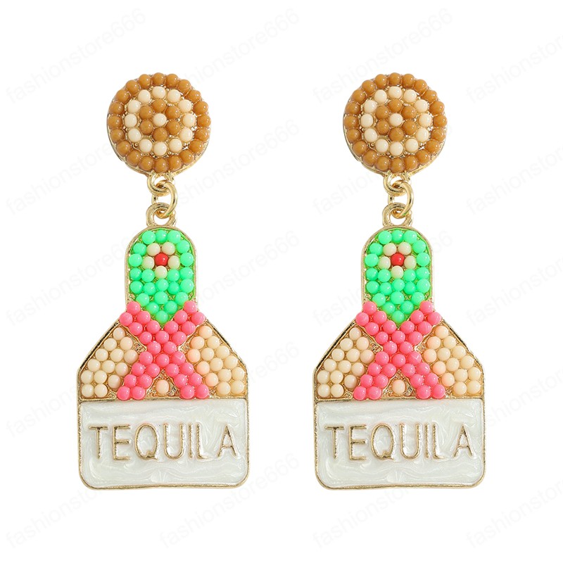 Trendy Colorful Seed Bead Bottle Earrings for Women Handmade Beaded Statement Drop Earrings Charm Jewelry Gift
Trendy Colorful Seed Bead Bottle Earrings for Women Handmade Beaded Statement Drop Earrings Charm Jewelry Gift