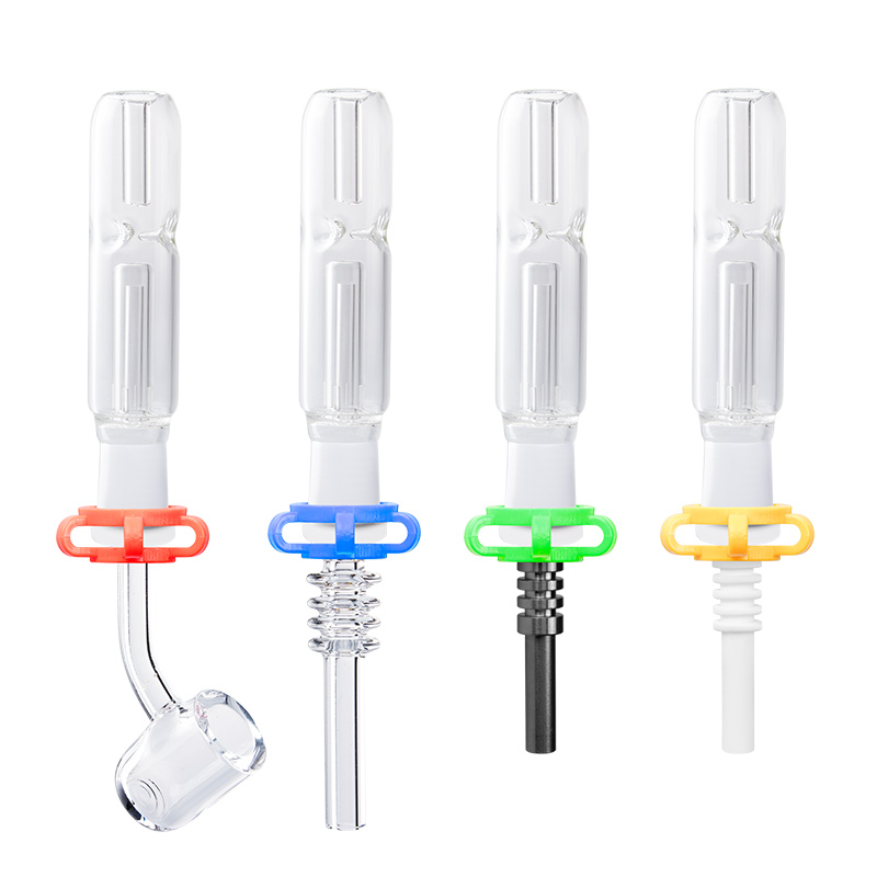 Glassvape168 CSYC NC007 Hookah Smoking Pipe 10mm 14mm Quartz Banger Nail Titanium Tip Dab Oil Rig Glass Water Bongs