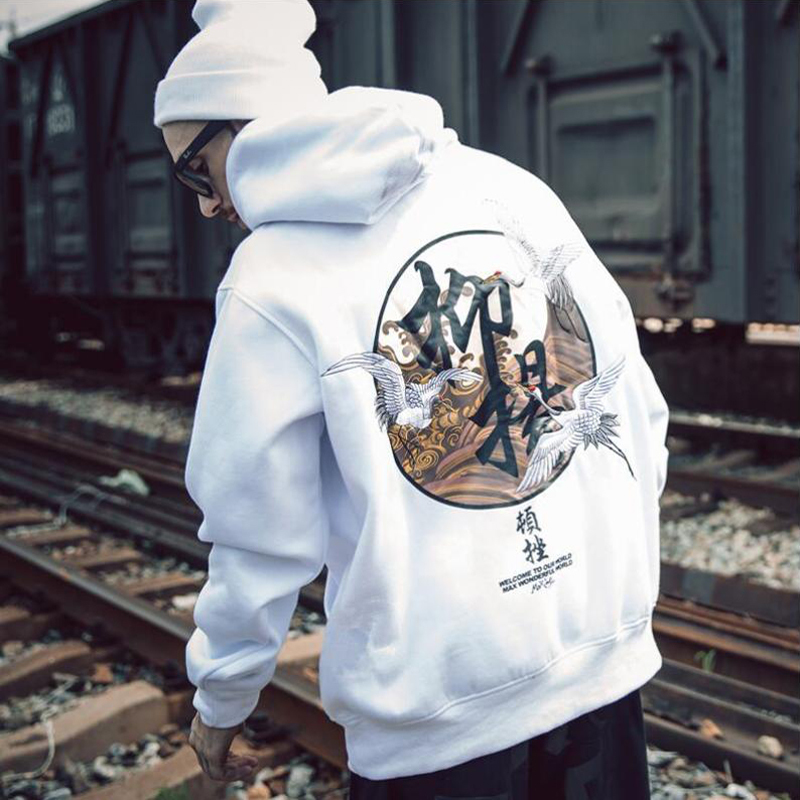 April MOMO Men Spring Autumn Hooded Hoodies Sweatshirts Hombre Male Casual Fashion Slim Fit Large Size Floral Hoodies Men 201020