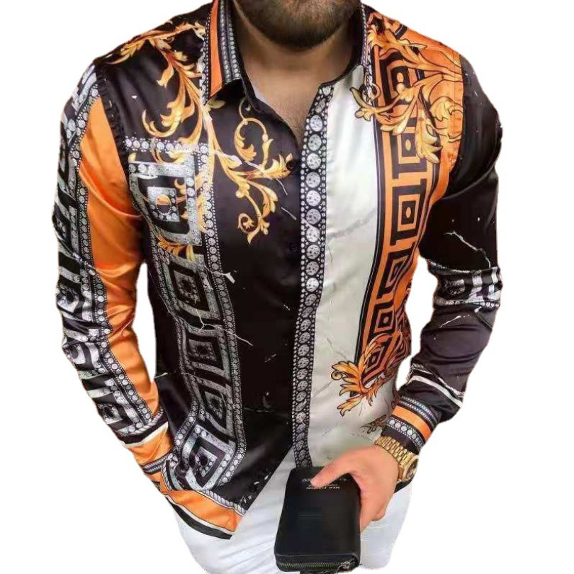 Bohemian Men T shirts casual Uomo Camicia Autumn Lapel Collar Long Sleeve T-Shirt Hip Hop Tops tee print xxxl blouse, As picture
Bohemian Men T shirts casual Uomo Camicia Autumn Lapel Collar Long Sleeve T-Shirt Hip Hop Tops tee print xxxl blouse, As picture