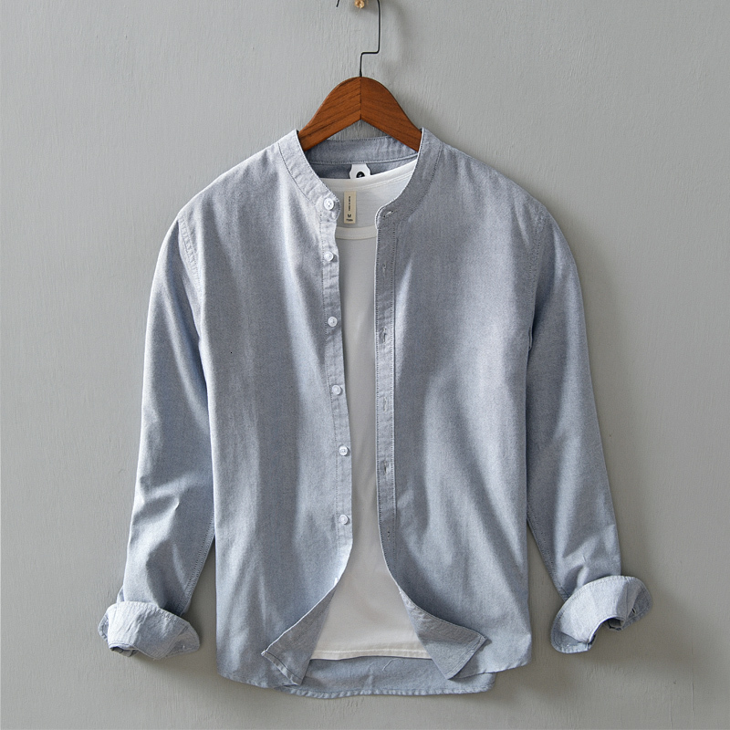 2021 New 6 Colors Stand Collar Gray Brand Fashion Shirts for Men Solid Trend Comfortable Shirt Mens Camisa Chemise Sltu, Black
2021 New 6 Colors Stand Collar Gray Brand Fashion Shirts for Men Solid Trend Comfortable Shirt Mens Camisa Chemise Sltu, Black