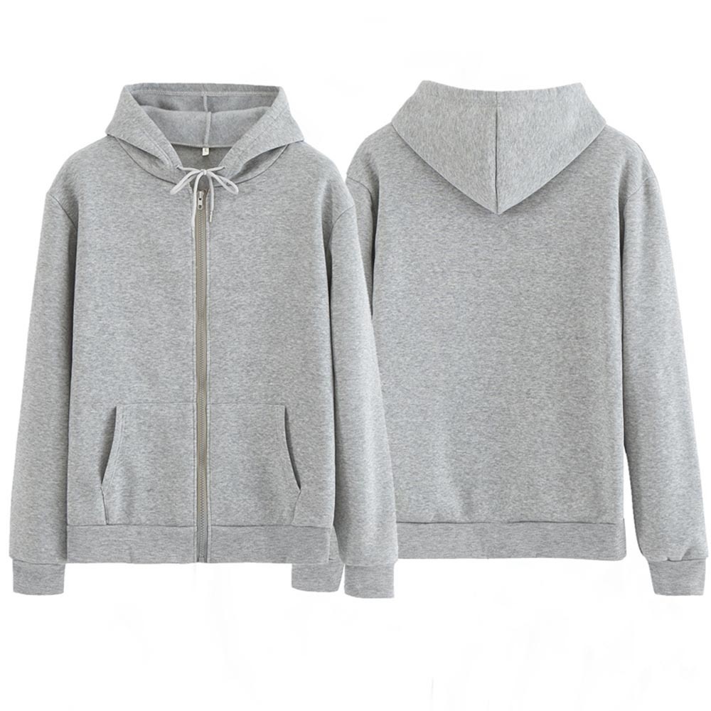 Women Sweatshirt Casual Solid Colors Oversized Full Zip-Up Hoodies Jacket Winter Velvet Thickening Warm Tops Long Sleeve 201212